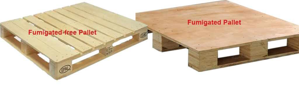 Fumigated Pallets and Fumigation-Free Pallets