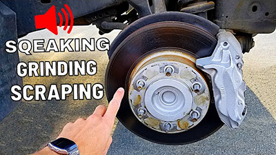 when to replace disc brake rotors: Grinding or Squeaking Noises