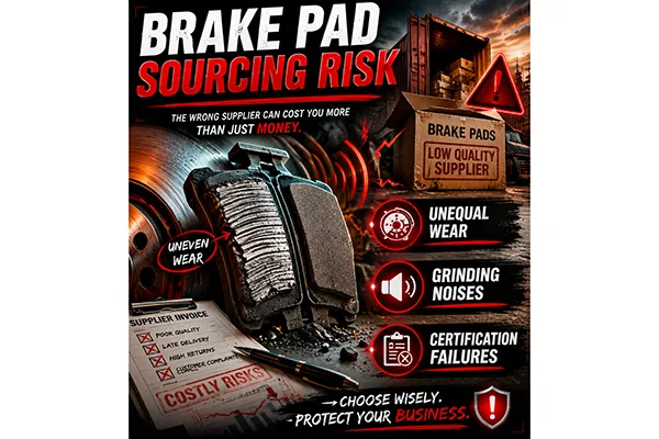 Business risks of choosing the wrong brake pad supplier
