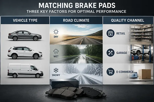 Brake pad market matching framework for B2B importers