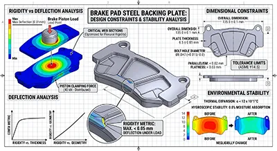 Steel backing plate dimensional stability and tolerance limits Backing plate rigidity and dimensional constraints