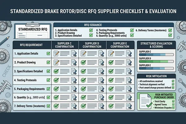 brake disc vs brake rotor supplier quotation comparison