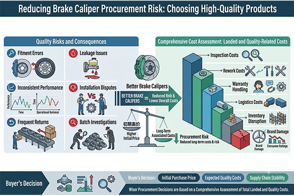 Procurement risk evaluation for better brake calipers better brake calipers reducing warranty and supply risk