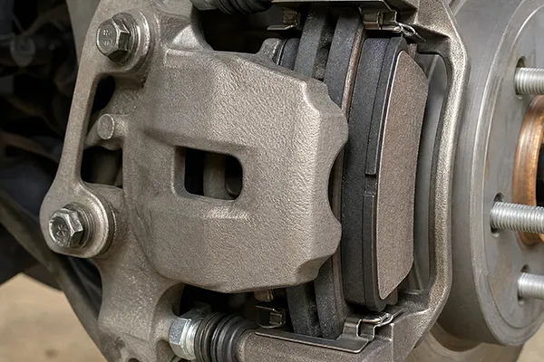mechanical inspection when brake caliper sticks after replacement