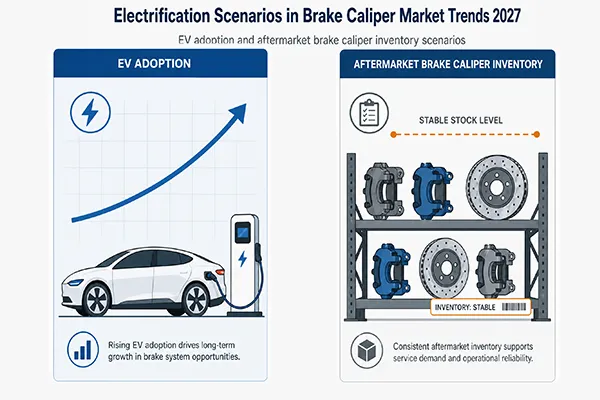 electrification scenarios in brake caliper market trends 2027