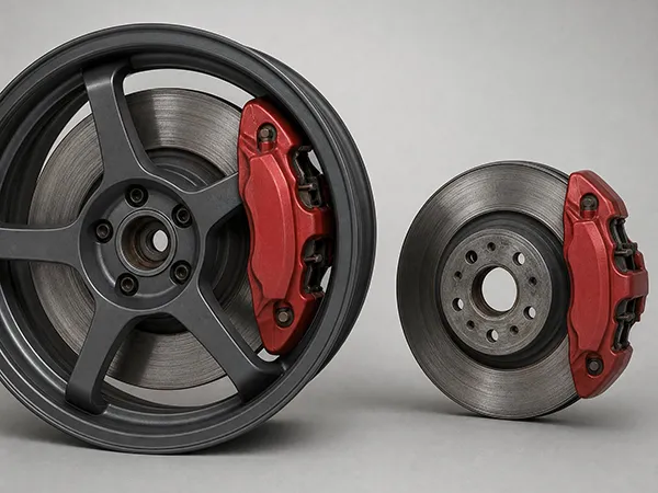 Comparing brake disc size with caliper and wheel clearance brake disc size comparison with caliper and wheel clearance